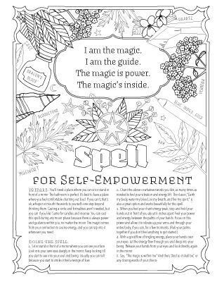 Book of Spells - Coloring Book of Shadows