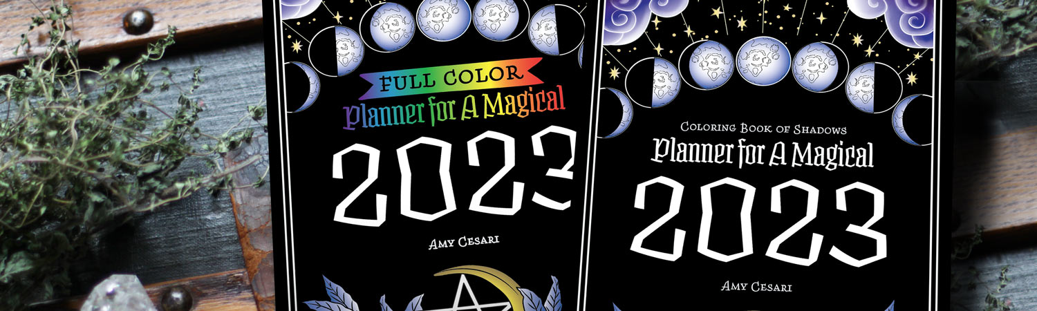 Planner for a Magical 2023 Sneak Preview - Coloring Book of Shadows