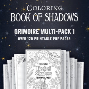 Coloring Book of Shadows PDF Grimoire Pages