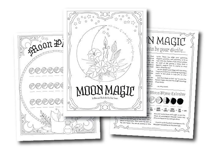 How I Use Moon Magic for Longer Projects Coloring Book of Shadows