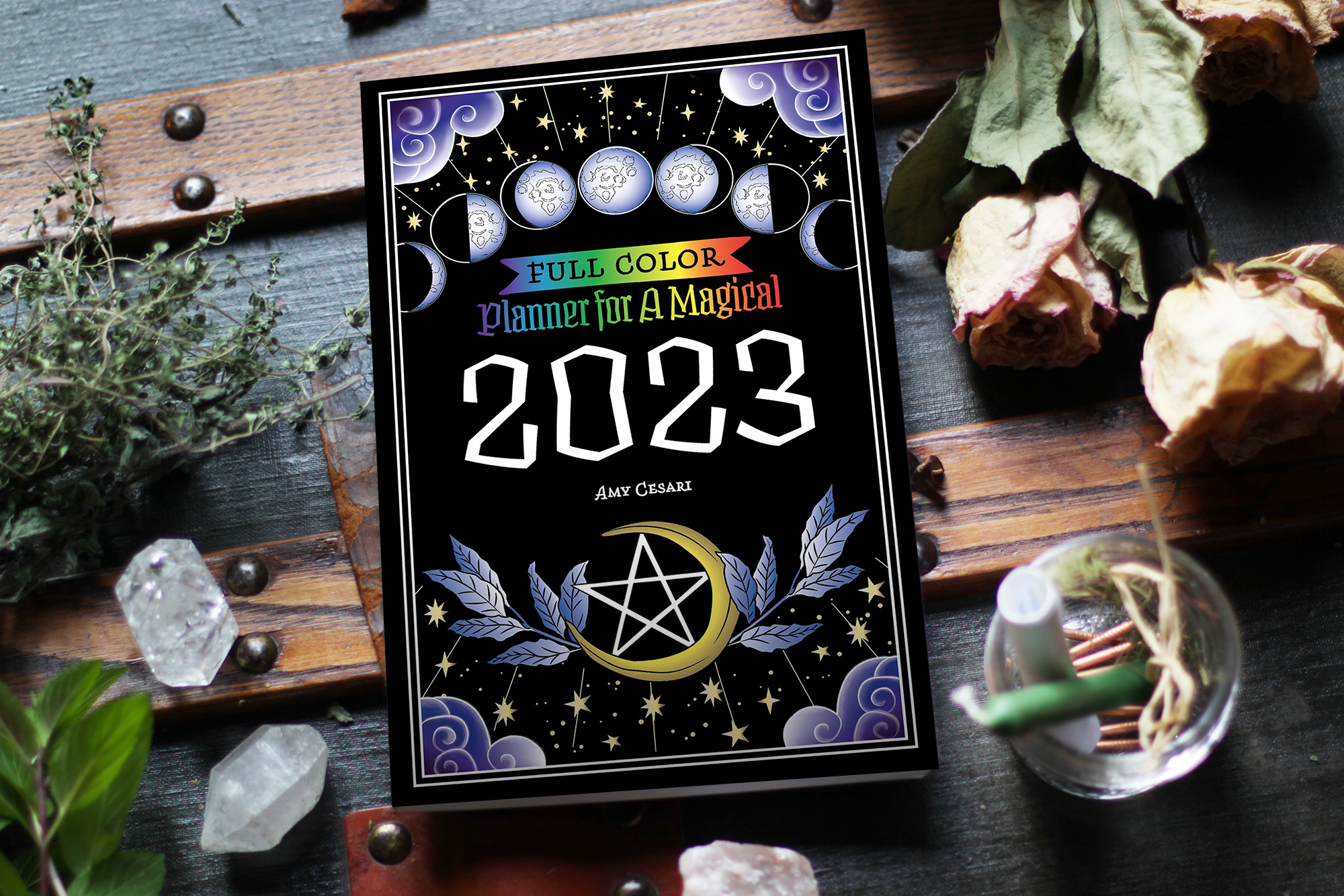 FULL COLOR Planner for a Magical 2023 Coloring Book of Shadows