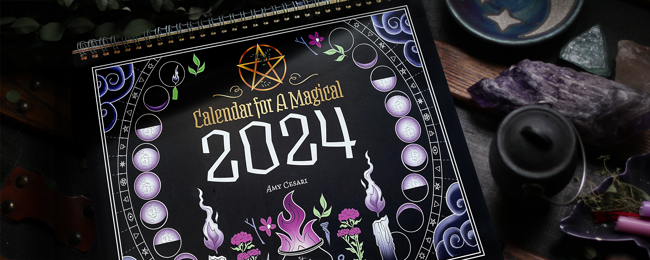 Coloring Book of Shadows: Planner for a Magical 2021 by Cesari